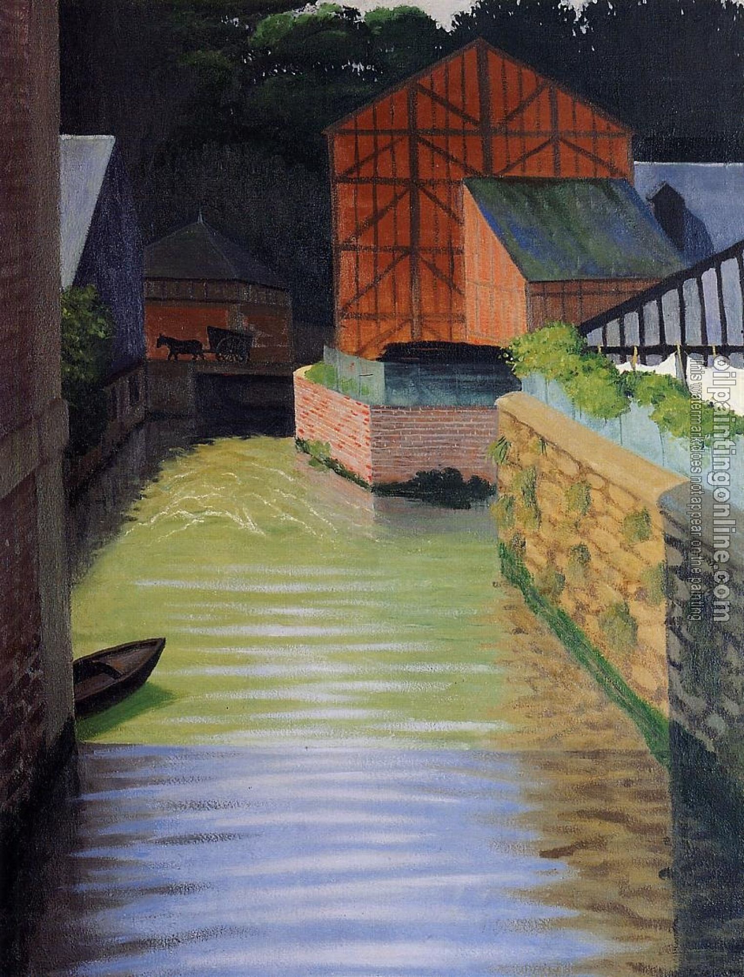 Felix Vallotton - Part of the Town of Pont-Audemer